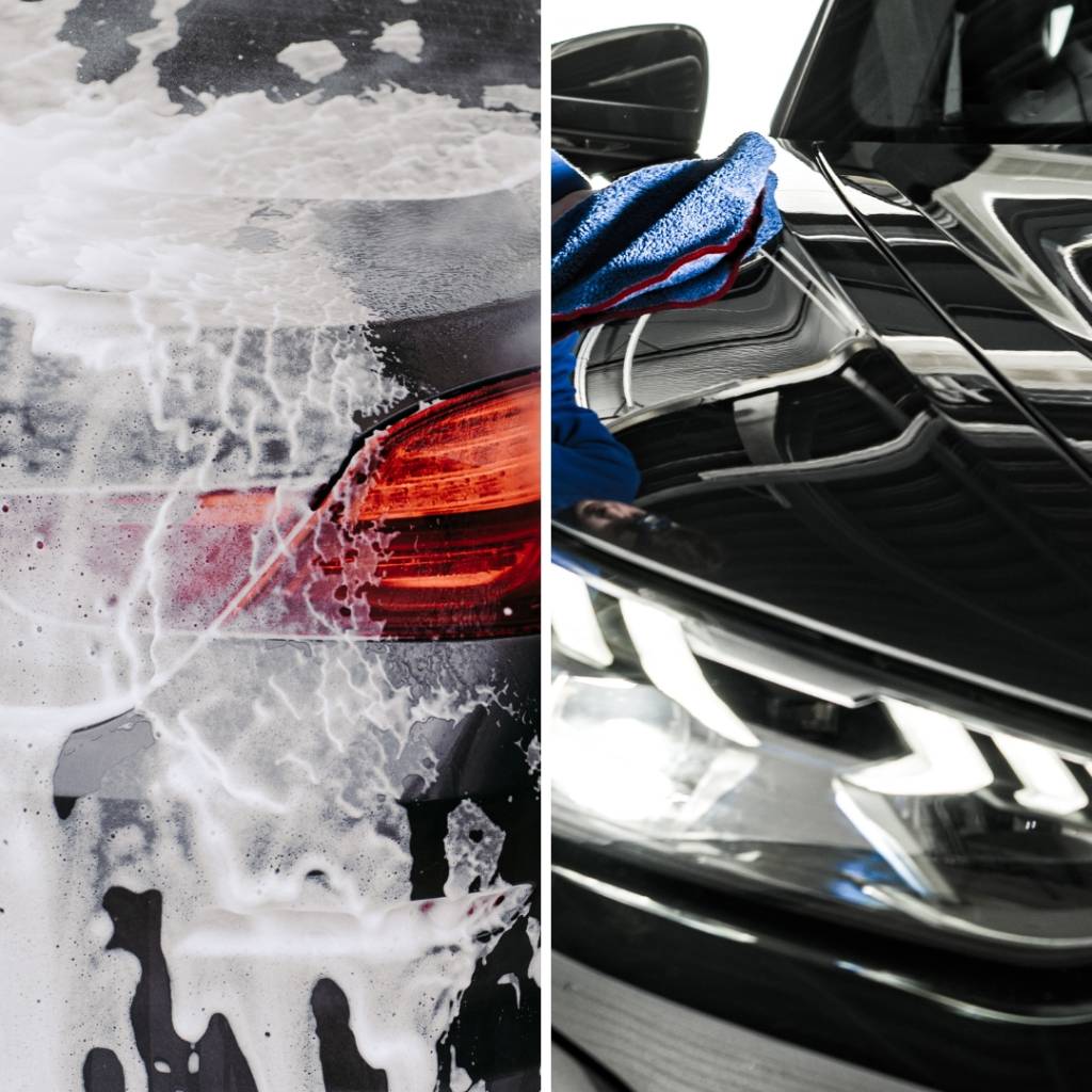 Verschil tussen auto wassen en detailen