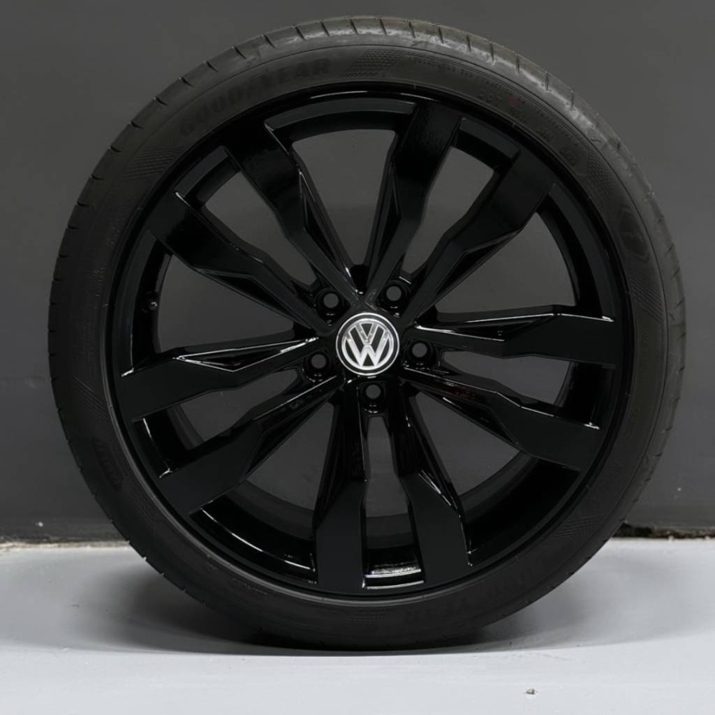 Velg gepoedercoat in hoogglans zwart voor Volkswagen Tiguan