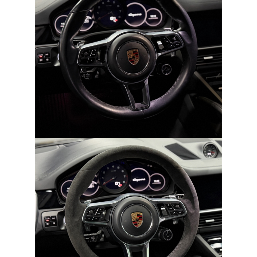 Porsche stuur keuze uit carbon alcantara en meer